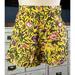 Anthropologie Shorts | Anthropologie La Fuori Yellow Floral Embroidered Shorts Xs | Color: Yellow | Size: Xs