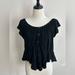 Free People Tops | Free People We The Free Short Sleeve Top | Color: Black | Size: M