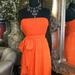 J. Crew Dresses | J Crew Tangerine Orange Halter Pleated Belt Dress | Color: Orange | Size: 4