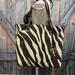 Michael Kors Bags | Authentic Michael Kors Animal Print Canvas Tote Euc! | Color: Brown/White | Size: Os