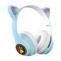 Ykohkofe Headphones Bluetooth Wireless 5.0 Luminous Cat Ear 400mAh Computer Gaming Unleashed Online Earbuds Wireless Tooth Head Phones Noise Canceling