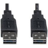 2PK Tripp Lite 6ft USB 2.0 High Speed Reversible Connector Cable Universal M/M - (Reversible A to Reversible A M/M) 6-ft.