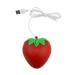 Mini Strawberry Style Optical USB Wired Game Mouse Red Plugs E4L6 Laptop P3S2