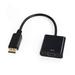 CY 20cm DP DisplayPort to HDMI Video Audio Converter Cable Black