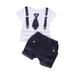 ZHAGHMIN Baby Boy Fall Clothes Kids Toddler Baby Boys Patchwork Short Sleeve Tops Striped Shorts Outfit Set 2Pcs Clothes Cutest Outfits Baby Boy 4 Piece Baby Gift Boy Clothes For Boys Size 8 Clothes