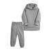 ZHAGHMIN Toddler Boy Clothes Fall Kids Toddler Baby Girls Boys Autumn Winter Warm Thick Solid Cotton Long Sleeve Lined Tops Hooded Hoodie Pants Sweatshirt Set Clothes Summer Outfits For Toddl