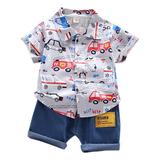 ZHAGHMIN 3 To 6 Month Baby Boy Clothes Outfits Cartoon T-Shirt Clothes Boys Set 14Years Tops+Shorts Baby Summer Boys Outfits&Set 3 Month Clothes Boy Jacket Pant Set Baby Boy 6 Month Jacket Boy Baby