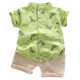 ZHAGHMIN 6-9 Months Baby Boy Clothes Toddler T-Shirt Kids Dinosaur Baby Outfits Set Tops+Pants Boys Cartoon Boys Outfits&Set Firetruck Clothes For Boys Boy Easter Outfit Airplane Outfit Boys Christm