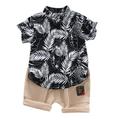 ZHAGHMIN Boy Outfits Kids Tops+Shorts Short Cartoon Clothes Pattern Shirt Baby Boy Sleeve Set Toddler Boys Outfits&Set New Baby Boy Gift Set Baby Organic Clothes Boy Set For Boys Clothes Baby Boy Su