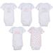 MiracleWear Cute Kids Outfits Bodysuit Rompers (5 Pcs) Baby Toddler Clothing Set (0-3 Month size)