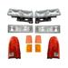 Headlight Tail Light Parking Light Kit 10 Piece - Compatible with 1992 - 1993 Chevy C2500 Suburban