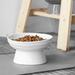 Y YHY Elevated Dog Bowl Porcelain/Stoneware (dishwasher safe)/Ceramic in White | 4.6 H x 7.9 W in | Wayfair Y0801101A