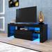 Entertainment TV Stand, Large TV Stand TV Base Stand with LED Light TV Cabinet