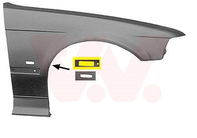 Van Wezel Kotflügel, vorn, mit Blinkerloch, [Hersteller-Nr. 0640656] für BMW Image
