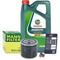 Mann-filter Ölfilter+Schraube+5 L Castrol Magnatec 5W-30 A3/B4 für Mazda