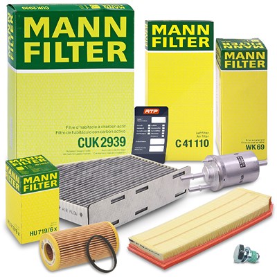 Mann-filter Inspektionspaket Filtersatz SET B [Hersteller-Nr. 10492183] für VW, Skoda, Seat, Audi