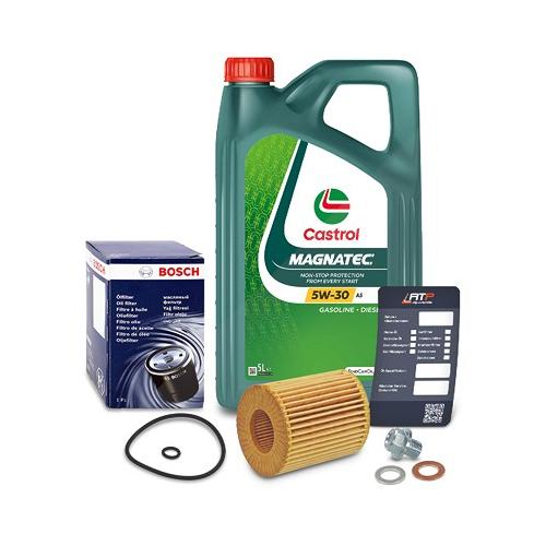 Bosch Ölfilter+Schraube+5 L Castrol Magnatec 5W-30 A5 für Mazda