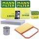 Mann-filter Inspektionspaket Filtersatz SET A für Seat, Skoda, VW