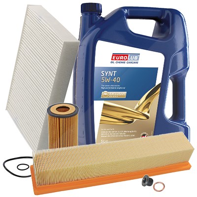 Bestprice Inspektionspaket Filtersatz SET A + 5l ÖL [Hersteller-Nr. 10493662] für Renault