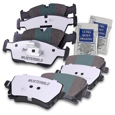 Bestprice Bremsbeläge vorne + hinten [Hersteller-Nr. 10604190] für Chevrolet, Opel