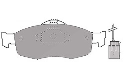 Mapco Bremsbeläge vorne (Satz) [Hersteller-Nr. 6369] für Ford