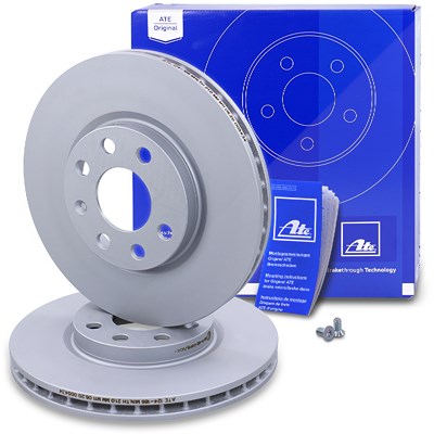 Ate 2x Bremsscheibe Vorderachse Belüftet [Hersteller-Nr. 24.0124-0166.1] für Opel Image