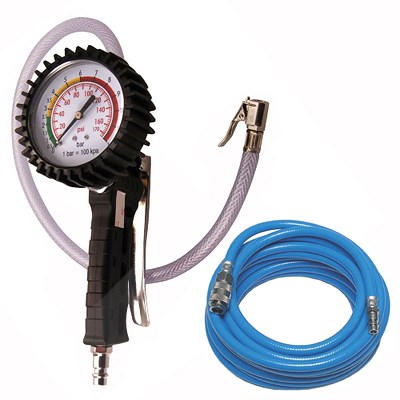 Bgs Druckluft Reifenfüll-Pistole + Druckluftschlauch [Hersteller-Nr. 10871489] Image