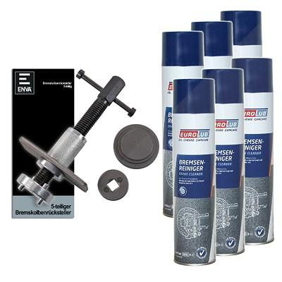 Enva Bremskolbenrücksteller 5-tlg + 3,6 l Bremsenreiniger [Hersteller-Nr. 10872233] Image