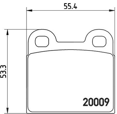 Brembo Bremsbelagsatz, Scheibenbremse [Hersteller-Nr. P06001] für Alfa Romeo, Auto Union, BMW, Nissan, Nsu, Opel, Porsche, Saab, Talbot, Volvo, VW