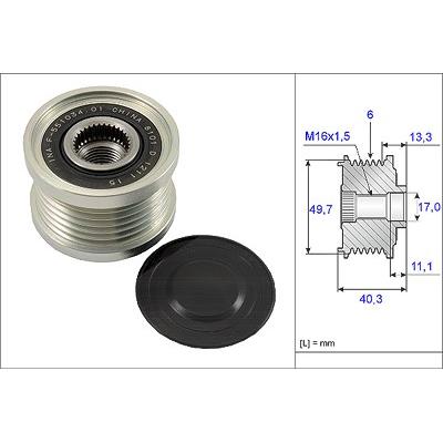 Schaeffler Ina Generatorfreilauf [Hersteller-Nr. 535009310] für Nissan Image