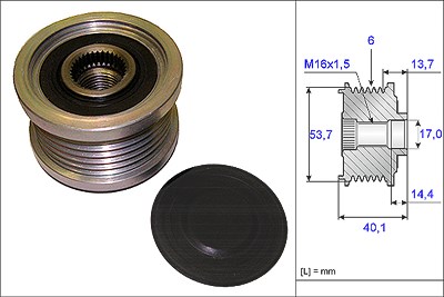 Schaeffler Ina Generatorfreilauf [Hersteller-Nr. 535020210] für BMW, Chevrolet, Opel, Vauxhall Image