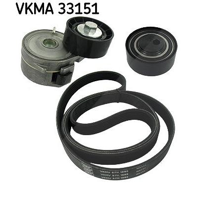 Skf Keilrippenriemensatz [Hersteller-Nr. VKMA33151] für Citroën, Peugeot Image