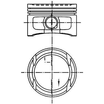 Kolbenschmidt Kolben [Hersteller-Nr. 99562600] für Audi, Seat, Skoda, VW Image