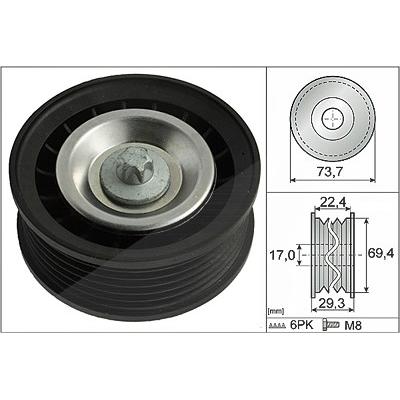 Schaeffler Ina Umlenk-/Führungsrolle, Keilrippenriemen [Hersteller-Nr. 532078410] für Mercedes-Benz Image