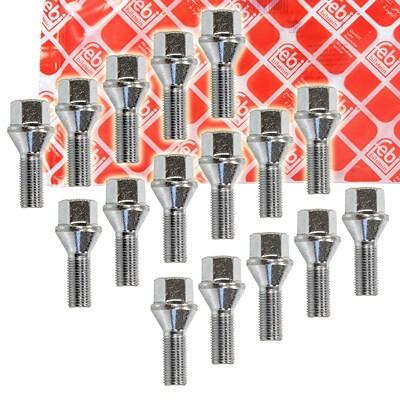 Febi Bilstein 16x Radschraube Kegelbund M12X1.25X22 für Abarth, Alfa Romeo, Fiat, Ford, Lancia, Opel Image