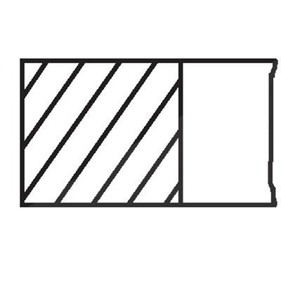 Mahle Kolbenringsatz [Hersteller-Nr. 028RS101030N0] für VW Image