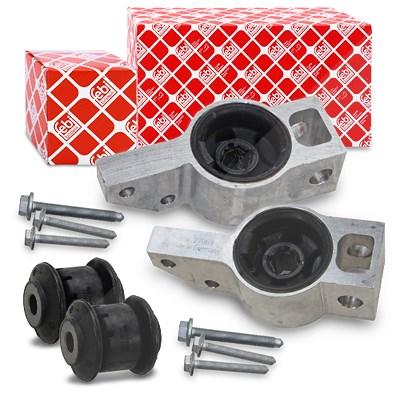 Febi Bilstein 2x Querlenkerlager + 2x Lagerbuchse Lenker vorne für Audi, Seat, Skoda, VW Image
