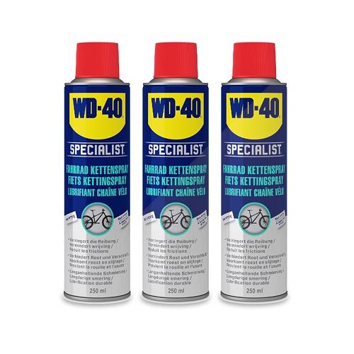 Wd-40 3x 250ml Fahrrad Kettenspray [Hersteller-Nr. 49703/NBA]