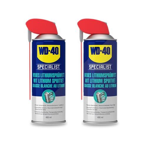 Wd-40 2x 400ml Weißes Lithiumsprühfett [Hersteller-Nr. 49390/25NBA]