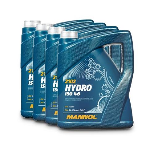 Mannol 4x 5 L Hydro ISO 46 Hydrauliköl [Hersteller-Nr. MN2102-5]