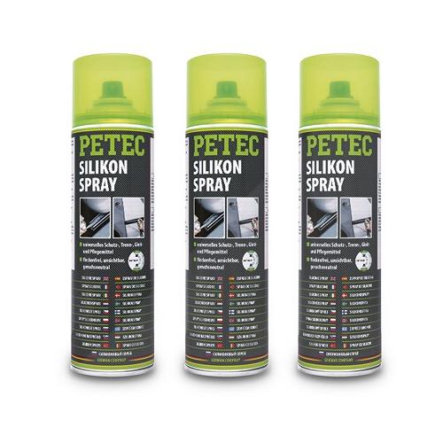 Petec 3x 500 ml Silikonspray [Hersteller-Nr. 70850]