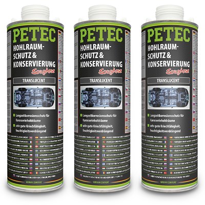 Petec 3x 1 L Hohlraumschutz & -Konservierung translucent [Hersteller-Nr. 73510] Image