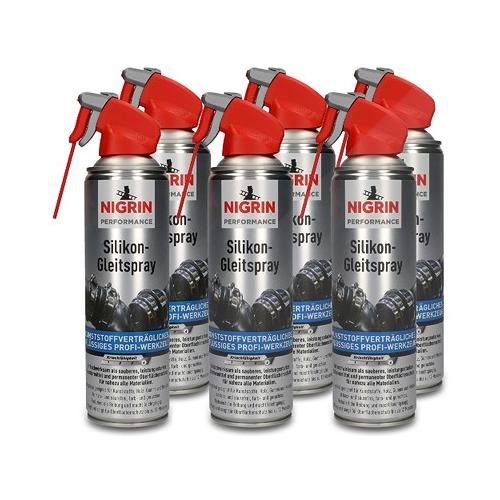 Nigrin 6x 500 ml PERFORMANCE Silikon-Gleitspray [Hersteller-Nr. 72241]