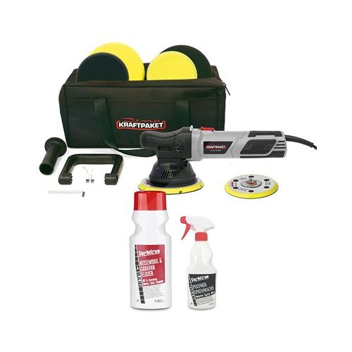 Yachticon Reisemobil & Caravan Elixier 1 Liter + Sprühwachs+Poliermaschine