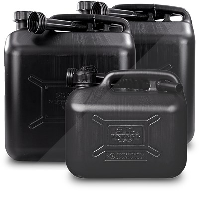 Proplus 2x Benzinkanister 20L schwarz UN-geprüft + 5L Benzinkanister [Hersteller-Nr. 40670853] Image
