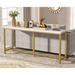 Everly Quinn Mahaasvin 70.86" Console Table Wood in Yellow | 31.49 H x 70.86 W x 11.81 D in | Wayfair 71E11B33C93742CDA96AC199E65ACFC1