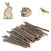 Mairbeon 20/40/60Pcs Hamster Chew Sticks Eco-friendly Bite-Resistant Apple Tree Rabbit Chew Toys Pet Teeth Grinding Stick for Home