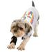 Dog clothes Spring and summer thin rainbow strip letters pet clothes