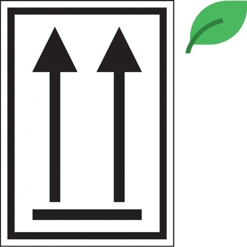 Dreifke® Aufkleber | Verpackungskennzeichen Oben, IMDG-Code, ADR, ökologische Folie, 74x105mm, 500/Rolle Image