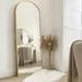 Arched Full Length Floor Wall Mirror Standing Dressing Mirror 70x30 - Gold